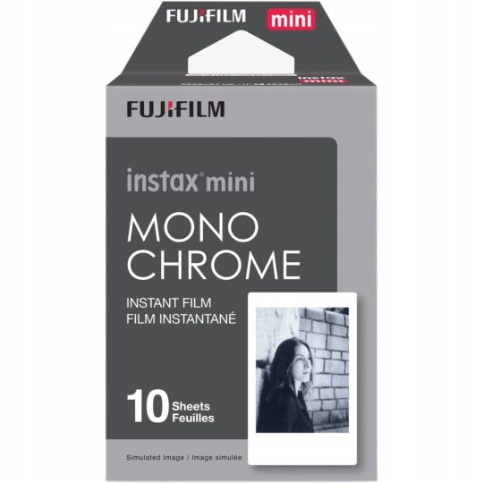WKŁAD 10 zdjęć INSTAX MINI monochrome czarno-białe