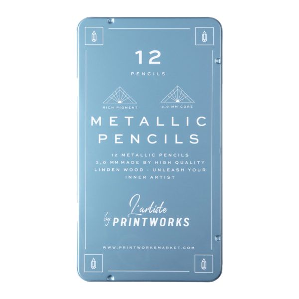 Kredki kolorowe Printworks Color Pencils Metallic 12 pcs