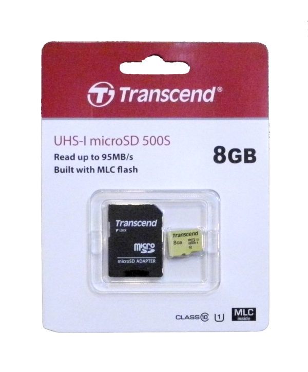 Karta Transcend UHS-I microSD 500S 8GB 95MB/s