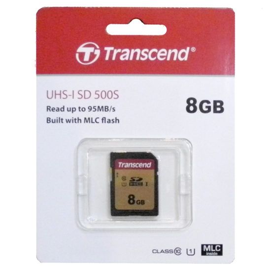 Karta Transcend UHS-I SD 500S 8GB 95MB/s