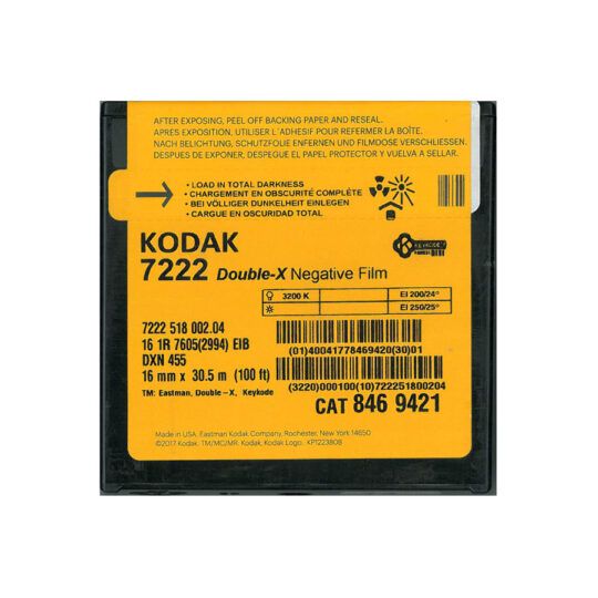 Kodak 7222 Doble-X Negative Film