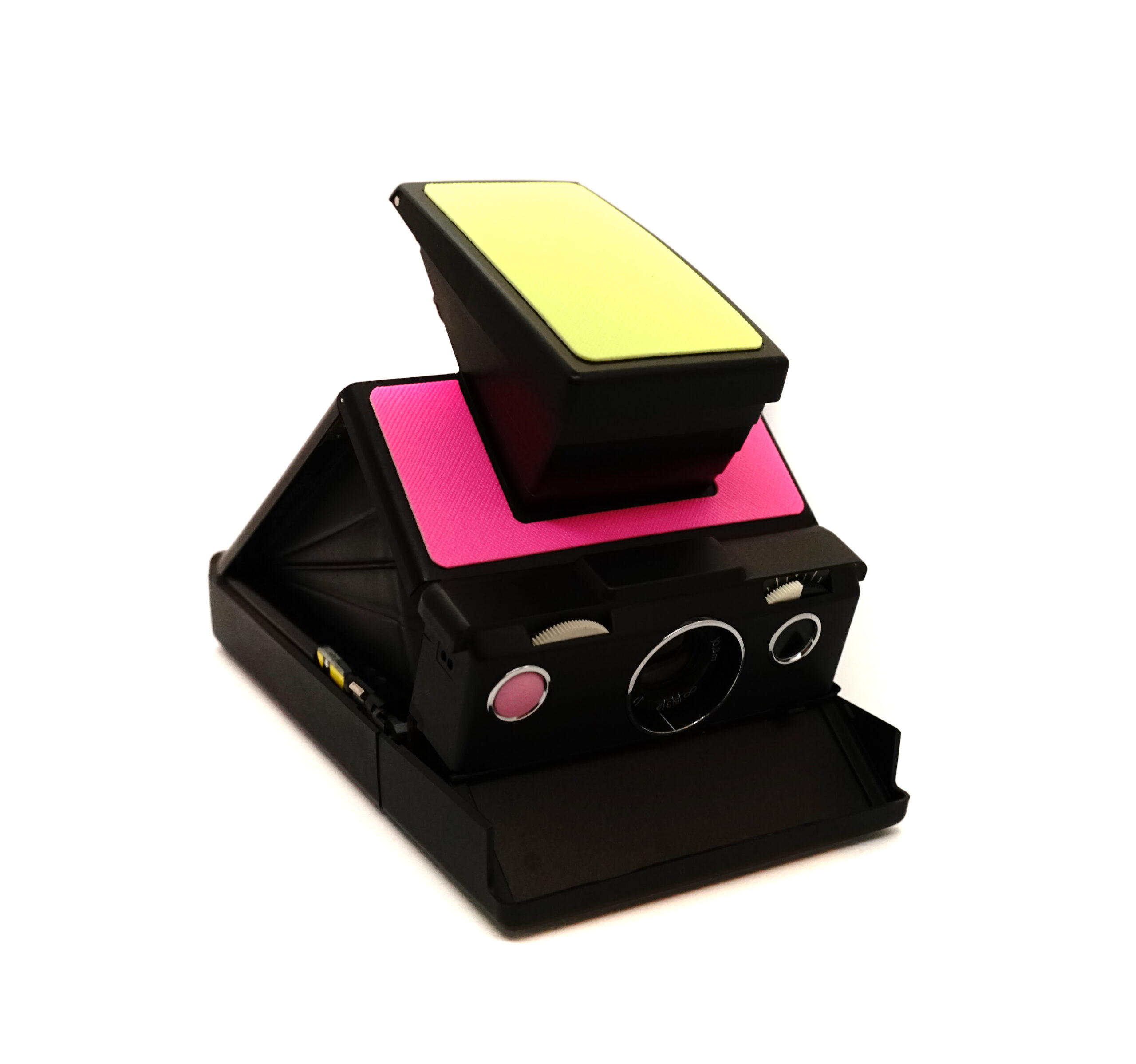 Aparat Polaroid SX-70 neon