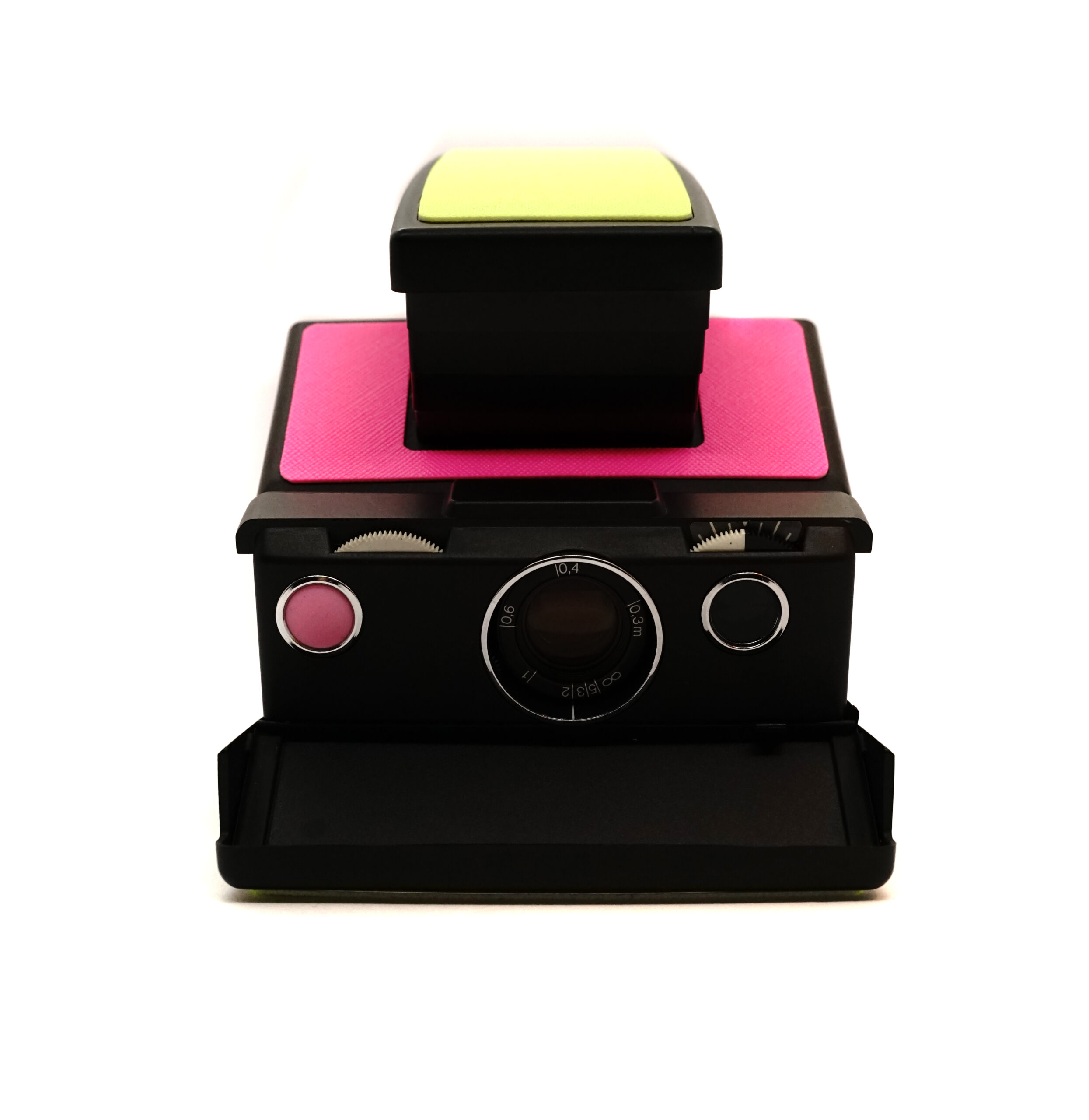 Aparat Polaroid SX-70 neon