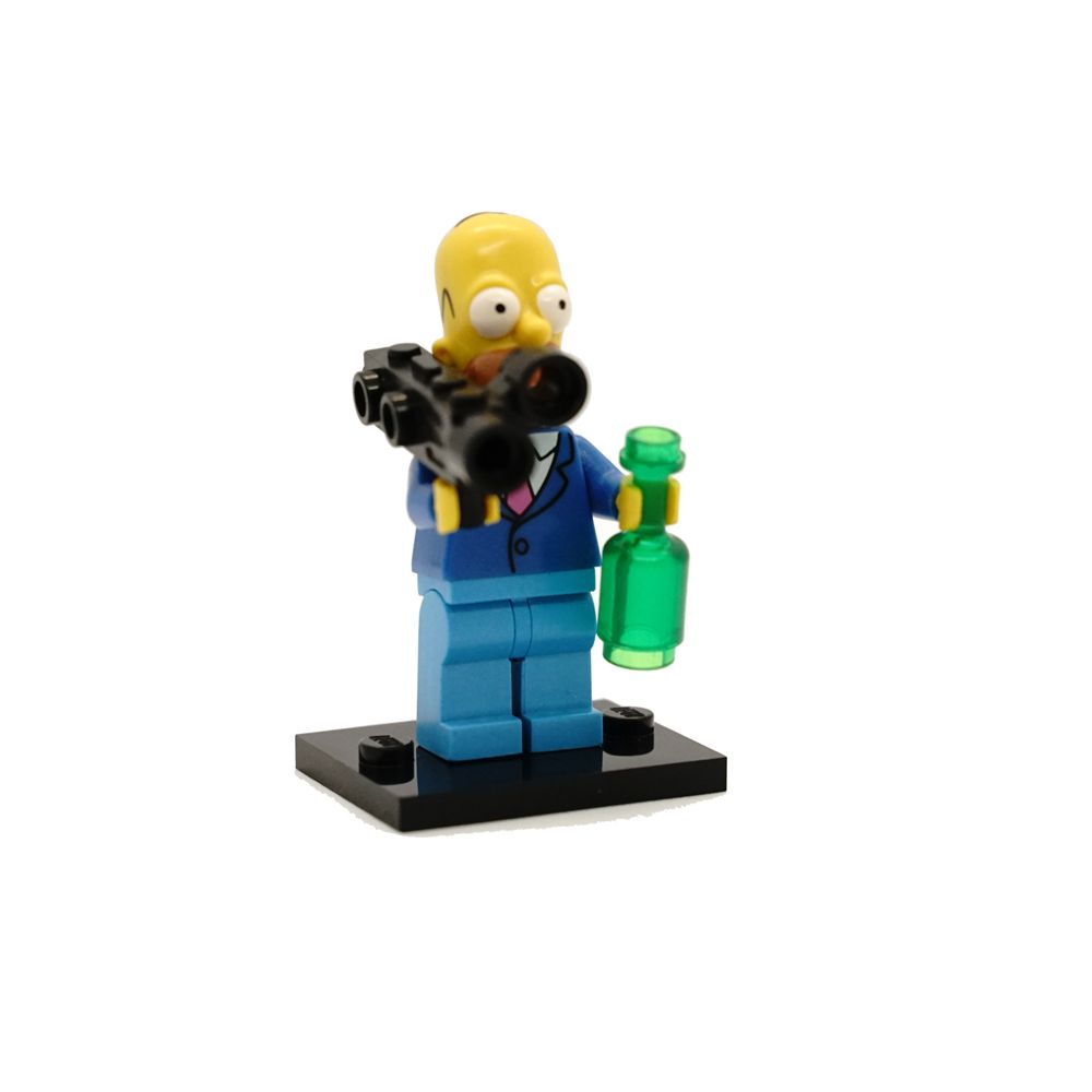 Figurka Lego Homer Simpson z kamerą filmową